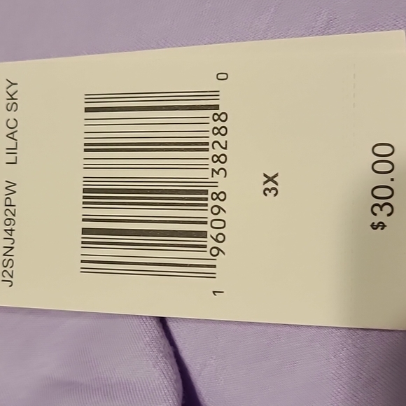 JUICY BY JUICY COUTURE WOMEN'S PLUS SIZE TOP SIZE 3X "JUICY VIBES" PINK/… - Picture 5 of 9